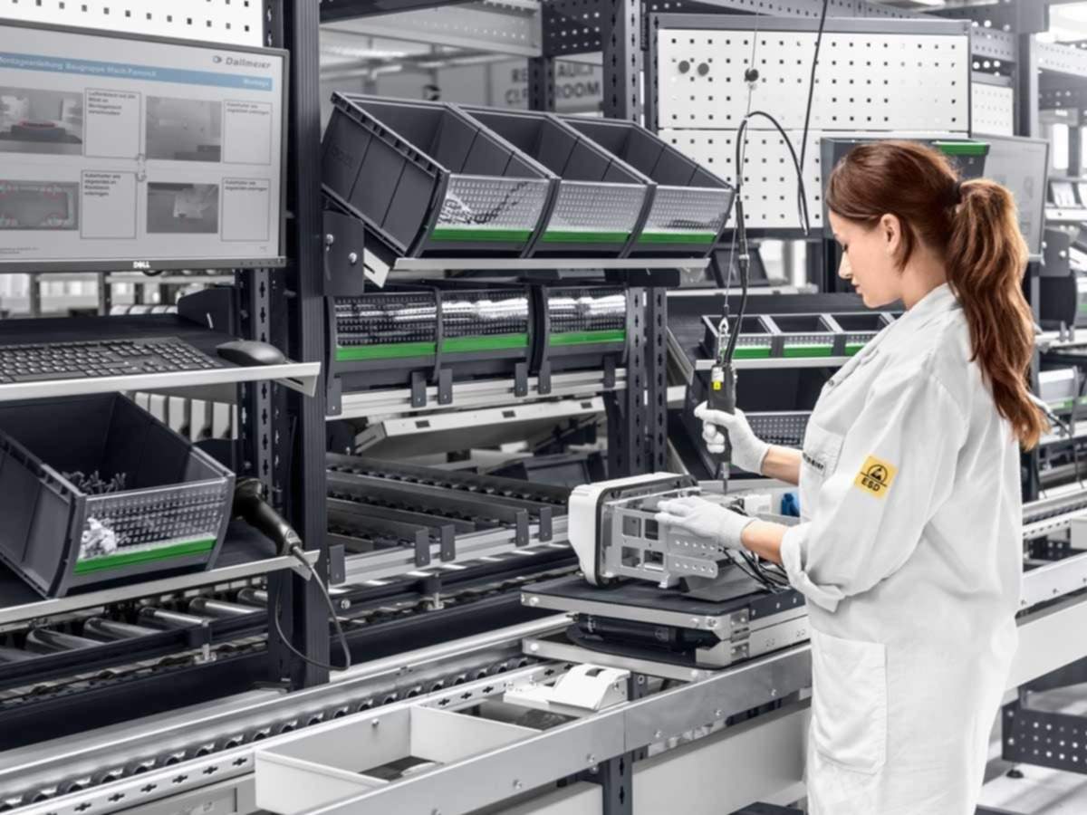 Una postazione di lavoro ergonomica che consenta di modificare la postura.